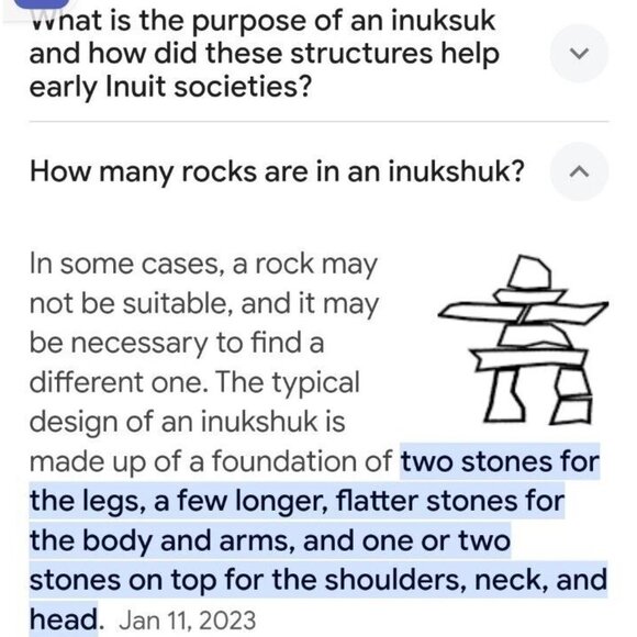 Inuit Folk Art Inukshuk 5" Black Statue Recycled Material Made In Canada Boma - Picture 11 of 11